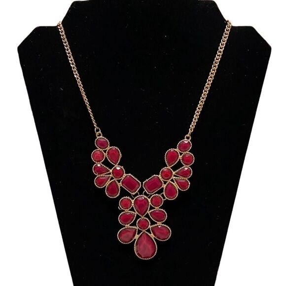 Gold-Toned Statement Necklace - Picture 1 of 5